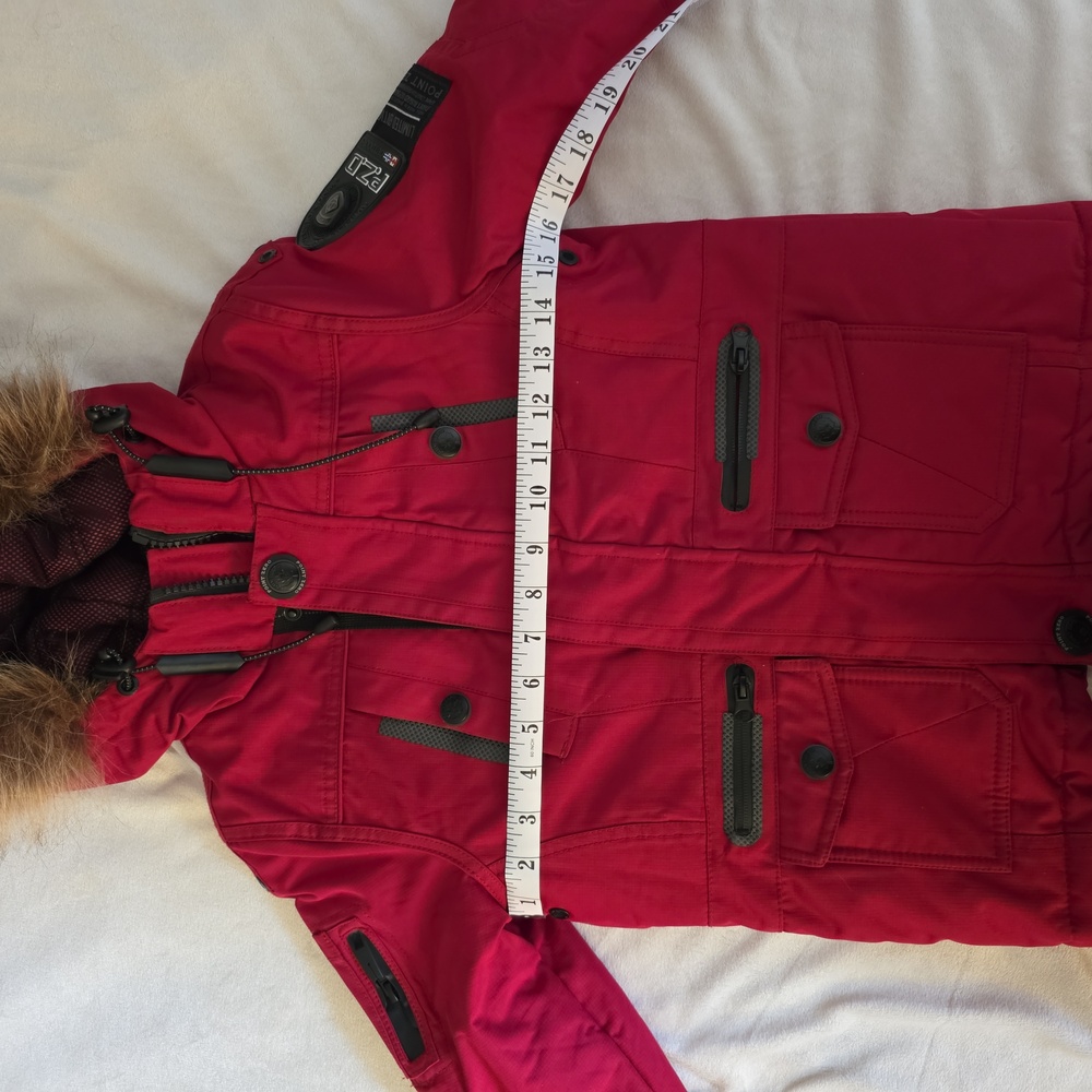 Point Zero Red Parka Jacket - Picture 4 of 15